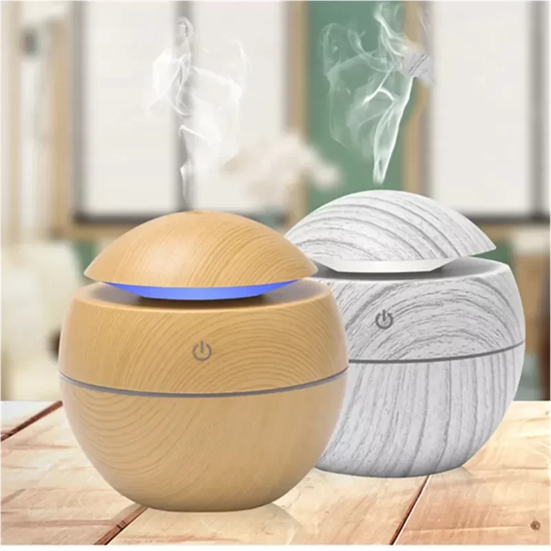 Ultrasonic Natural Aroma Humidifier with changing LED Light