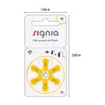 Signia Hearing Aid Battery, Pack of 60 Cells, Size 10 Long-Lasting Power